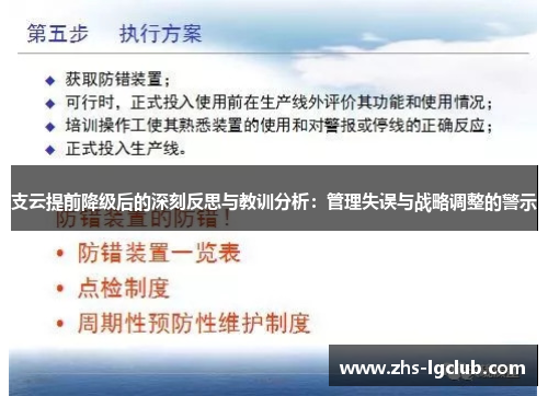 支云提前降级后的深刻反思与教训分析：管理失误与战略调整的警示