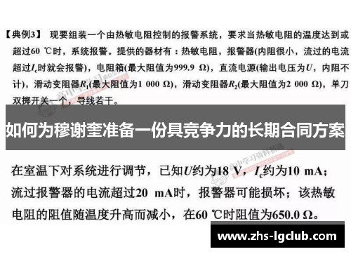 如何为穆谢奎准备一份具竞争力的长期合同方案